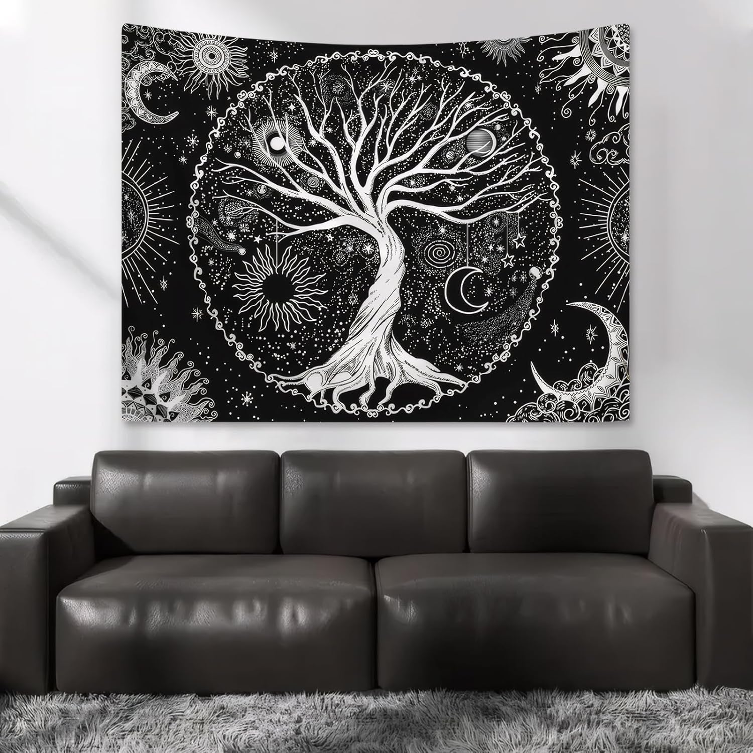 Tapisserie arbre de vie soleil lune Casa - Accessoires et Décorations Naty Shop