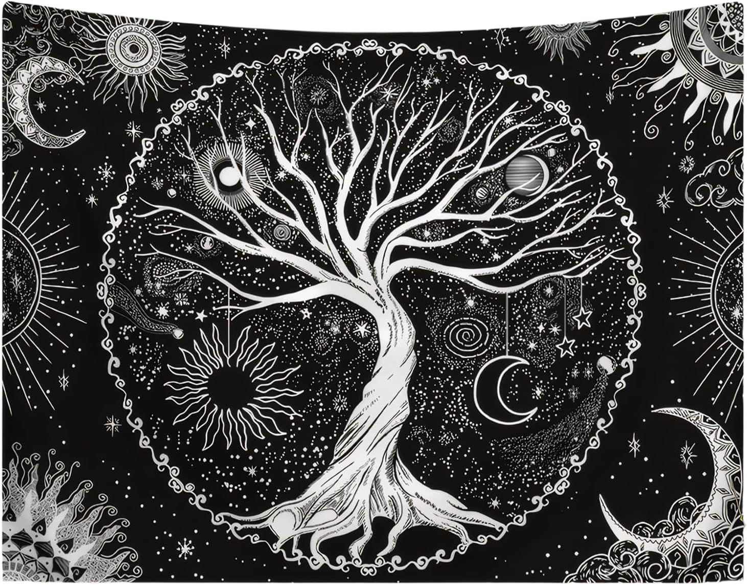 Tapisserie arbre de vie soleil lune Accueil - Accessoires et Décorations Naty Shop Default Title