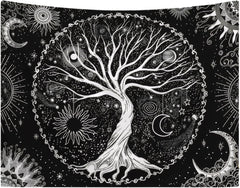 Tapisserie arbre de vie soleil lune Accueil - Accessoires et Décorations Naty Shop Default Title