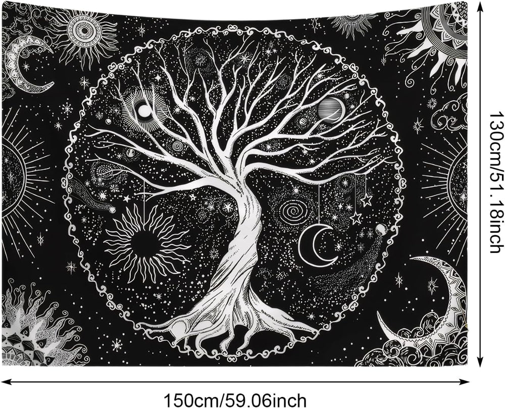 Tapisserie arbre de vie soleil lune Casa - Accessoires et Décorations Naty Shop