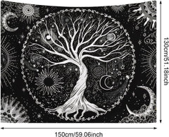 Tapisserie arbre de vie soleil lune Casa - Accessoires et Décorations Naty Shop