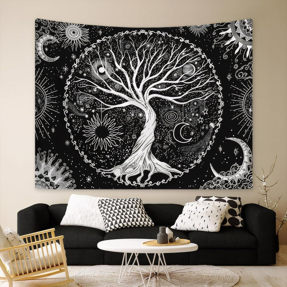 Tapisserie arbre de vie soleil lune Casa - Accessoires et Décorations Naty Shop