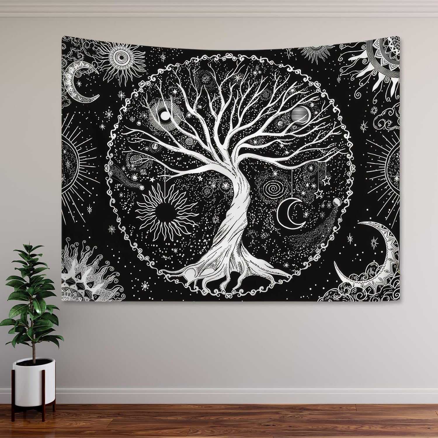 Tapiserie copac viata sun moon Casa - Accesorii si Decoratiuni Naty Shop