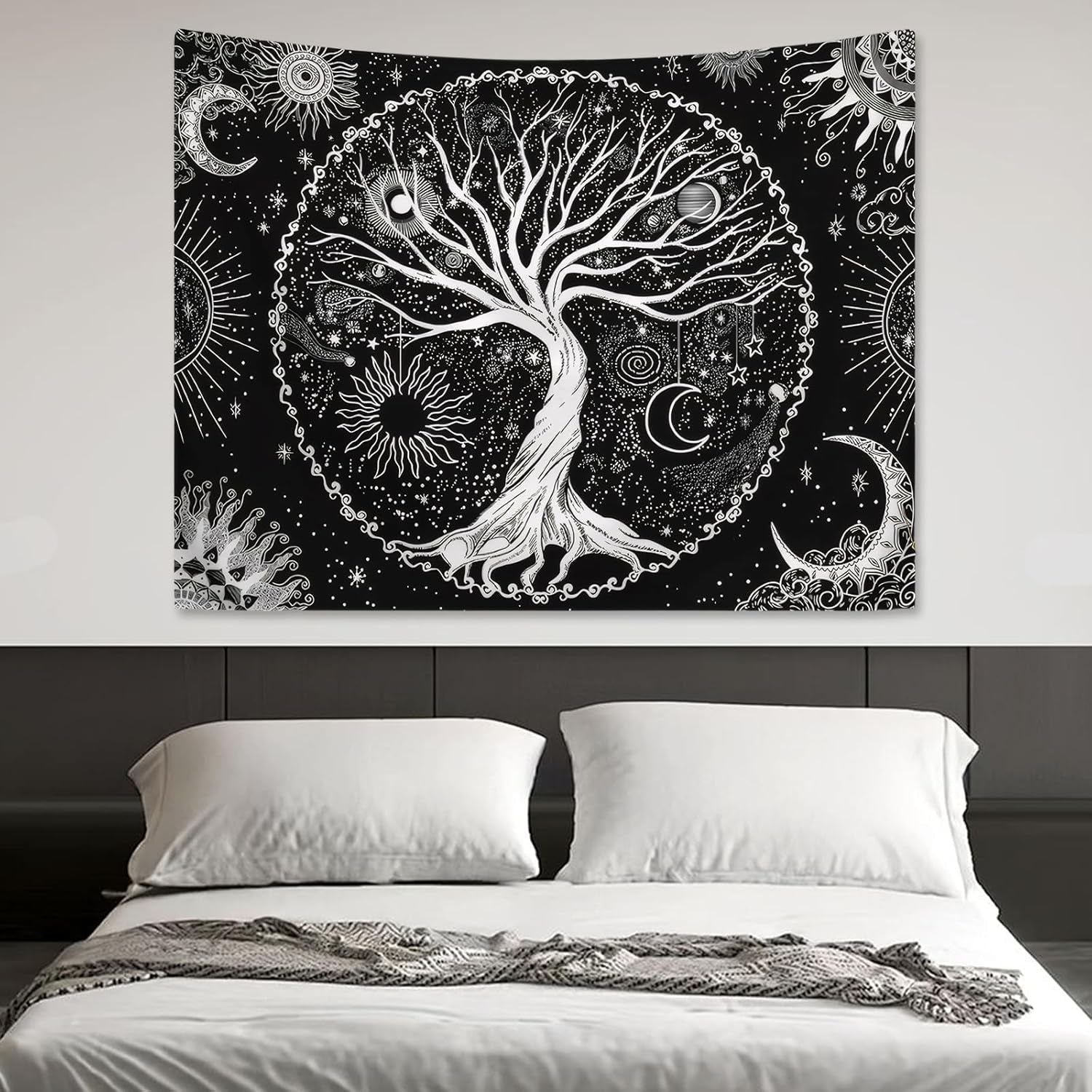 Tapisserie arbre de vie soleil lune Casa - Accessoires et Décorations Naty Shop