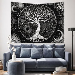 Tapisserie arbre de vie soleil lune Casa - Accessoires et Décorations Naty Shop