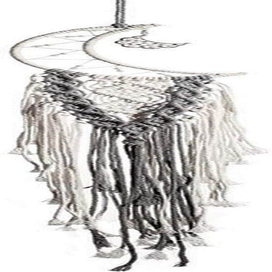 Déco tapisserie attrape-rêves tissé blanc décoration murale Maison - Accessoires et Décoration Naty Shop Luna gris