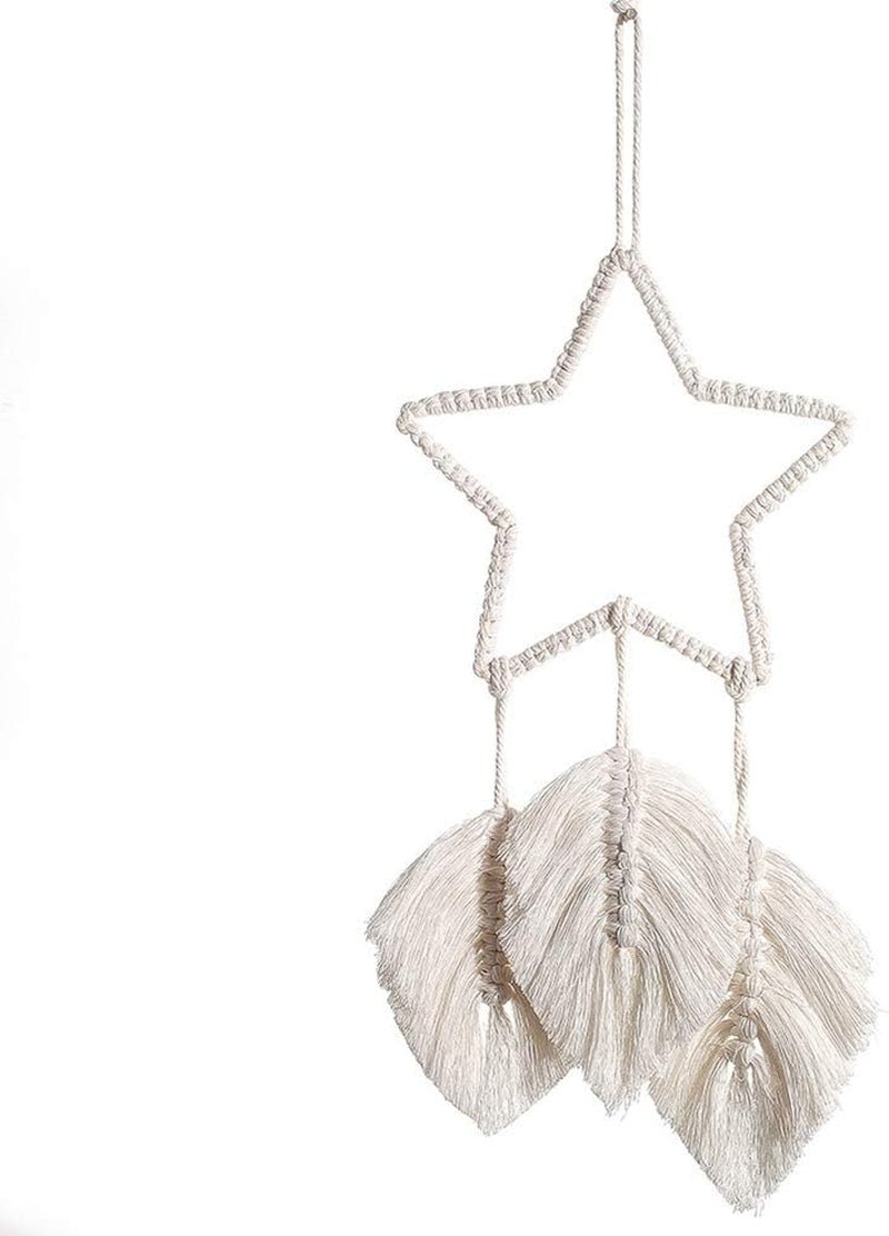 Tapisserie déco attrape-rêves tissé blanc décoration murale Maison - Accessoires et Décorations Naty Shop Stellar Spring