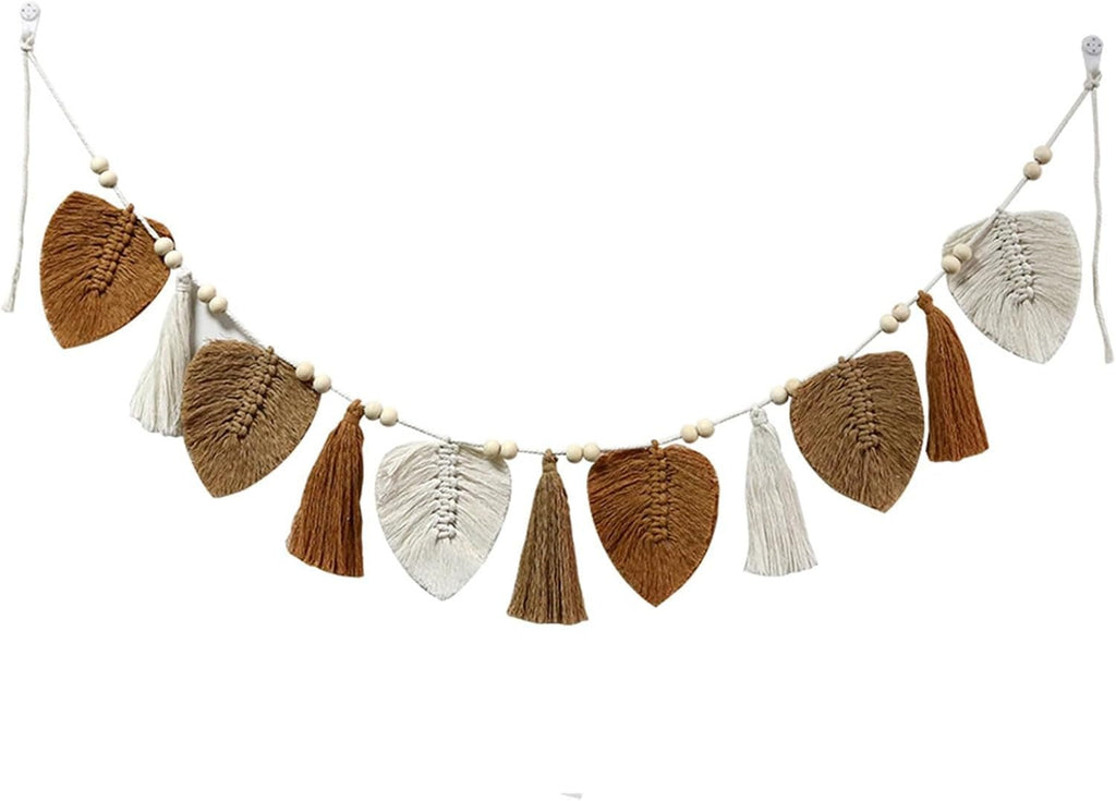 Tapiserie decorative tesute frunze chic franjuri Casa - Accesorii si Decoratiuni Naty Shop Kaki