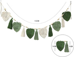 Tapiserie decorative tesute frunze chic franjuri Casa - Accesorii si Decoratiuni Naty Shop