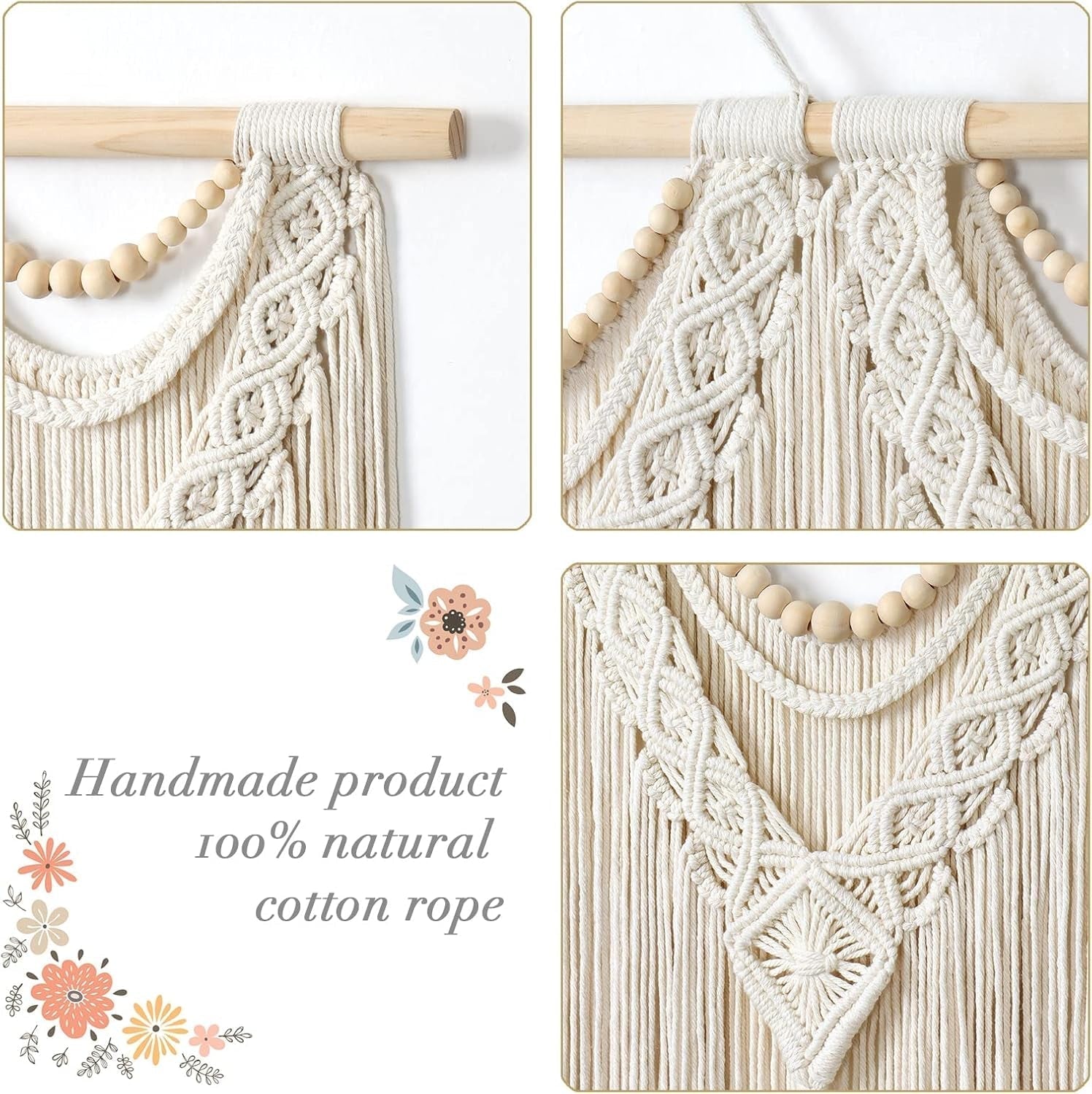 Tapiserie dremisland mare deco tesute bej Casa - Accesorii si Decoratiuni Naty Shop