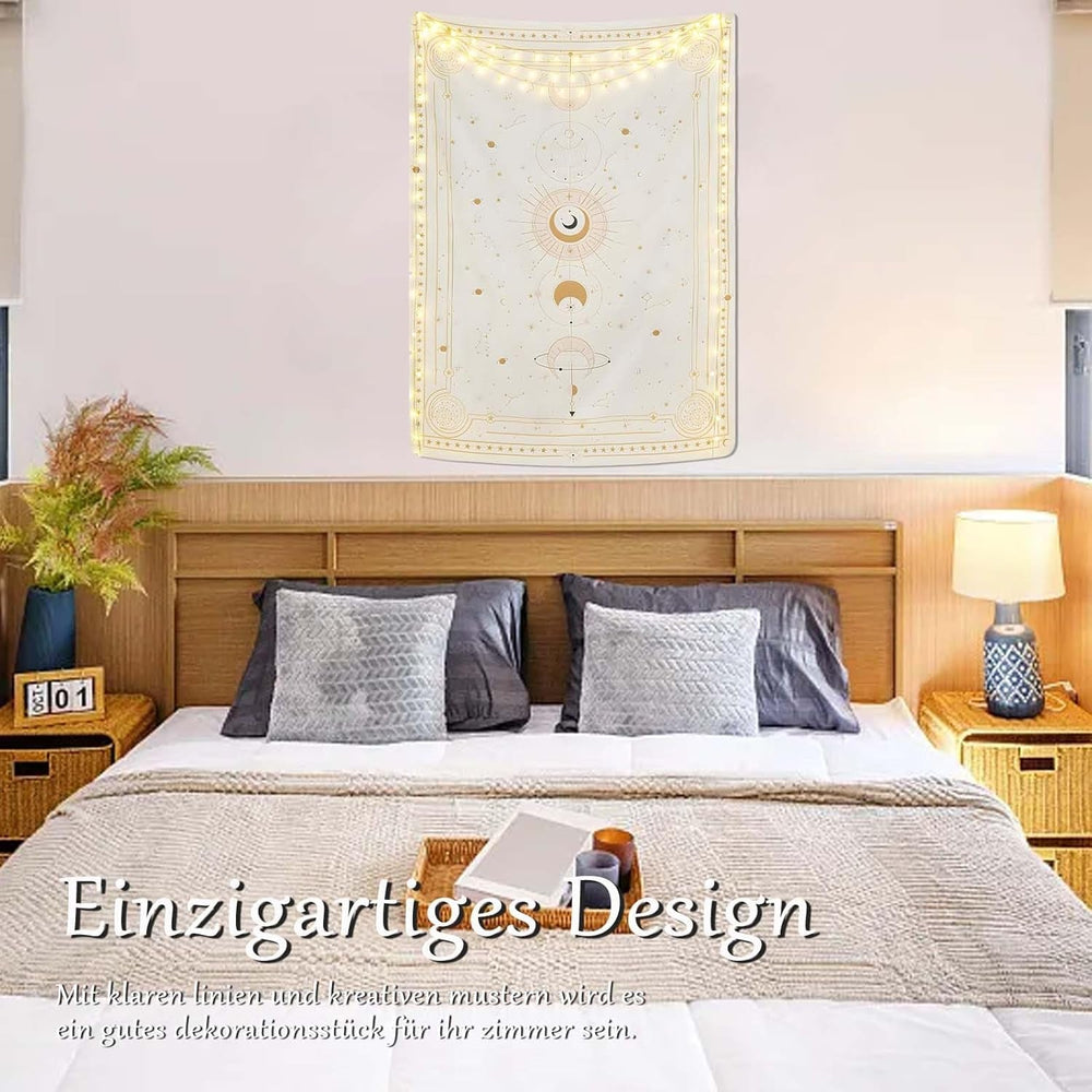 Tapisserie phases de lune mystère constellation Accueil - Accessoires et Décorations Naty Shop