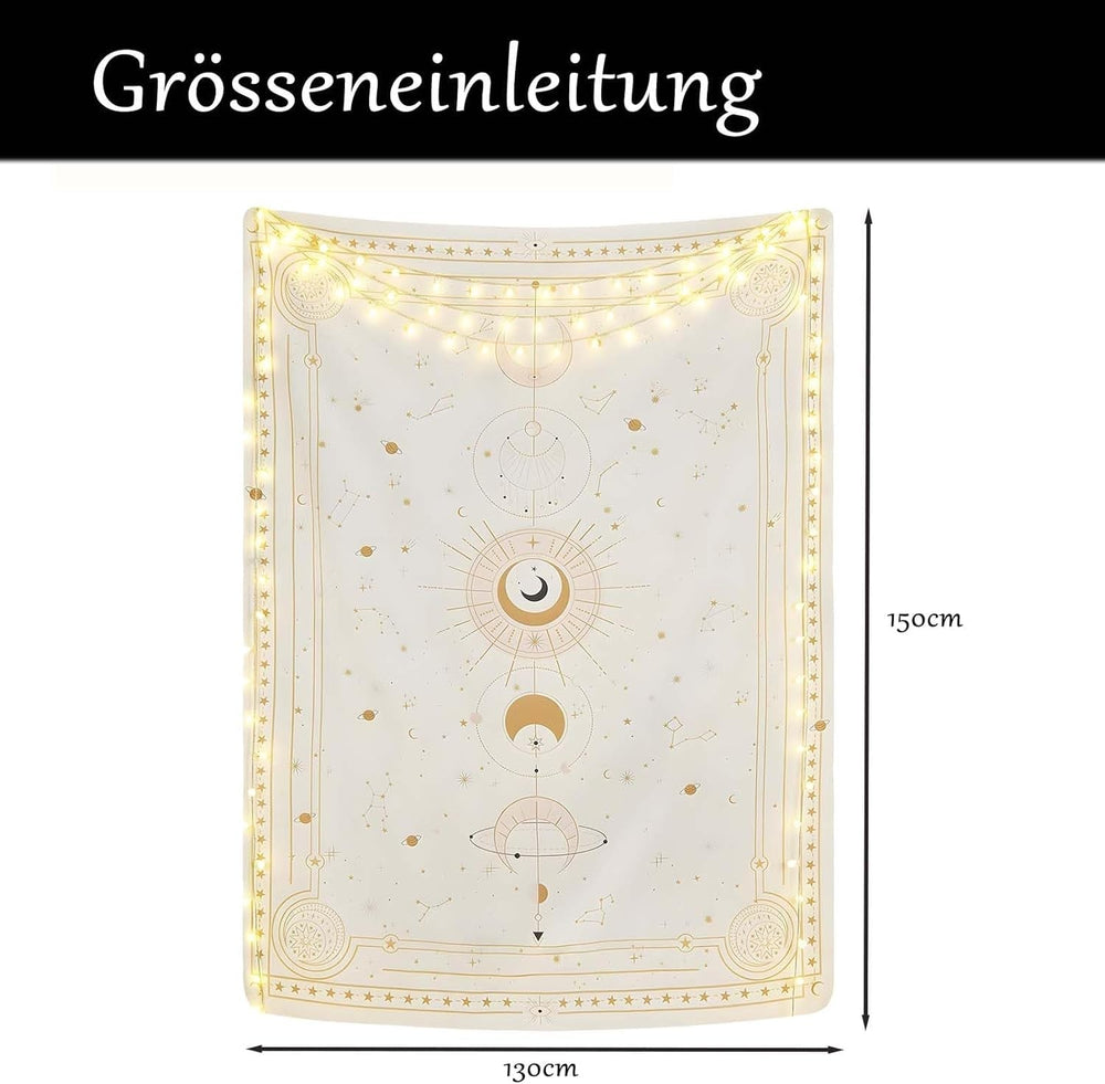 Tapisserie phases de lune mystère constellation Accueil - Accessoires et Décorations Naty Shop