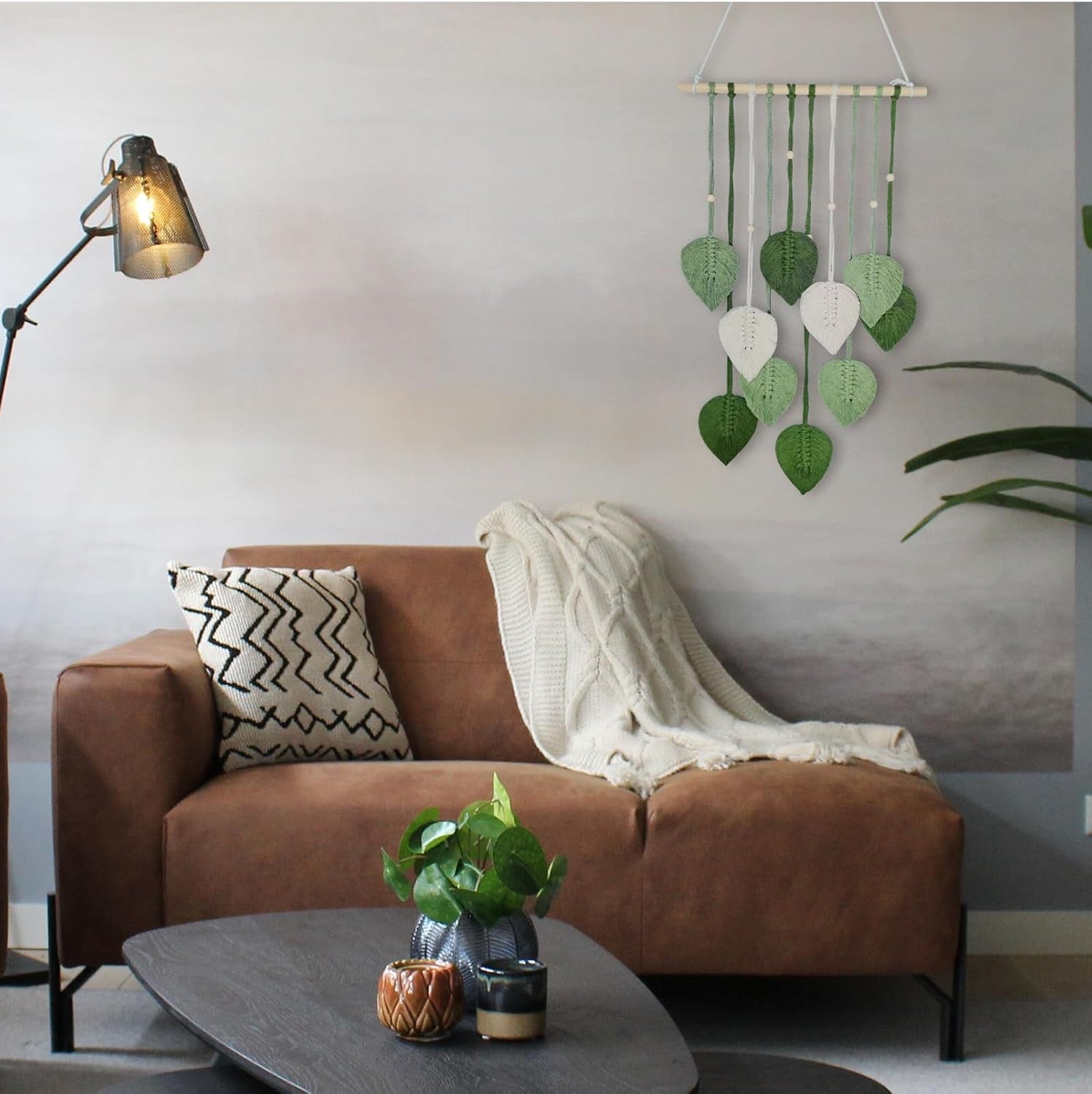 Tapiserie frunze handmade carlig camera Casa - Accesorii si Decoratiuni Naty Shop