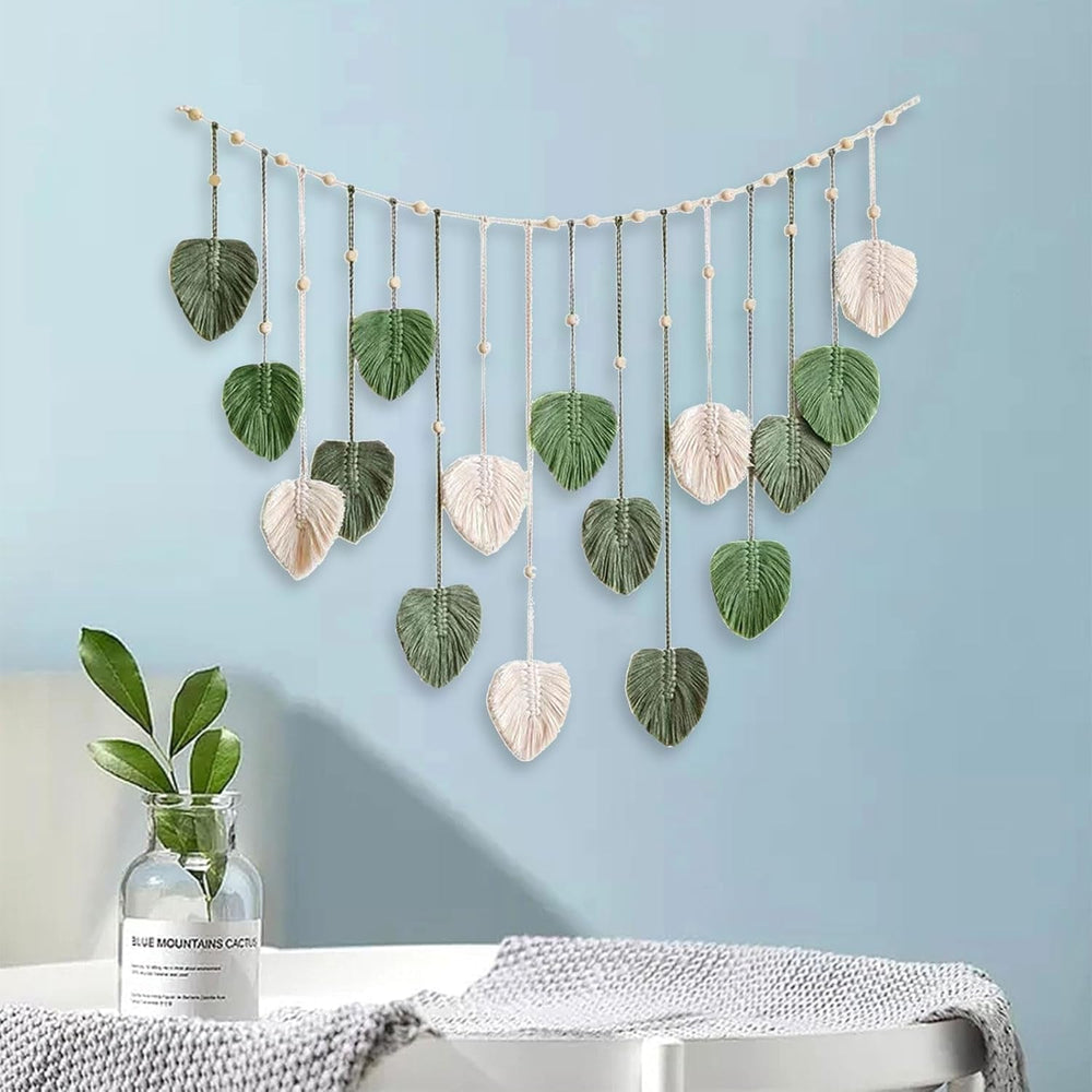 Grande tapisserie feuilles tissées pour chambre de bébé femme Accueil - Accessoires et Décoration Naty Shop