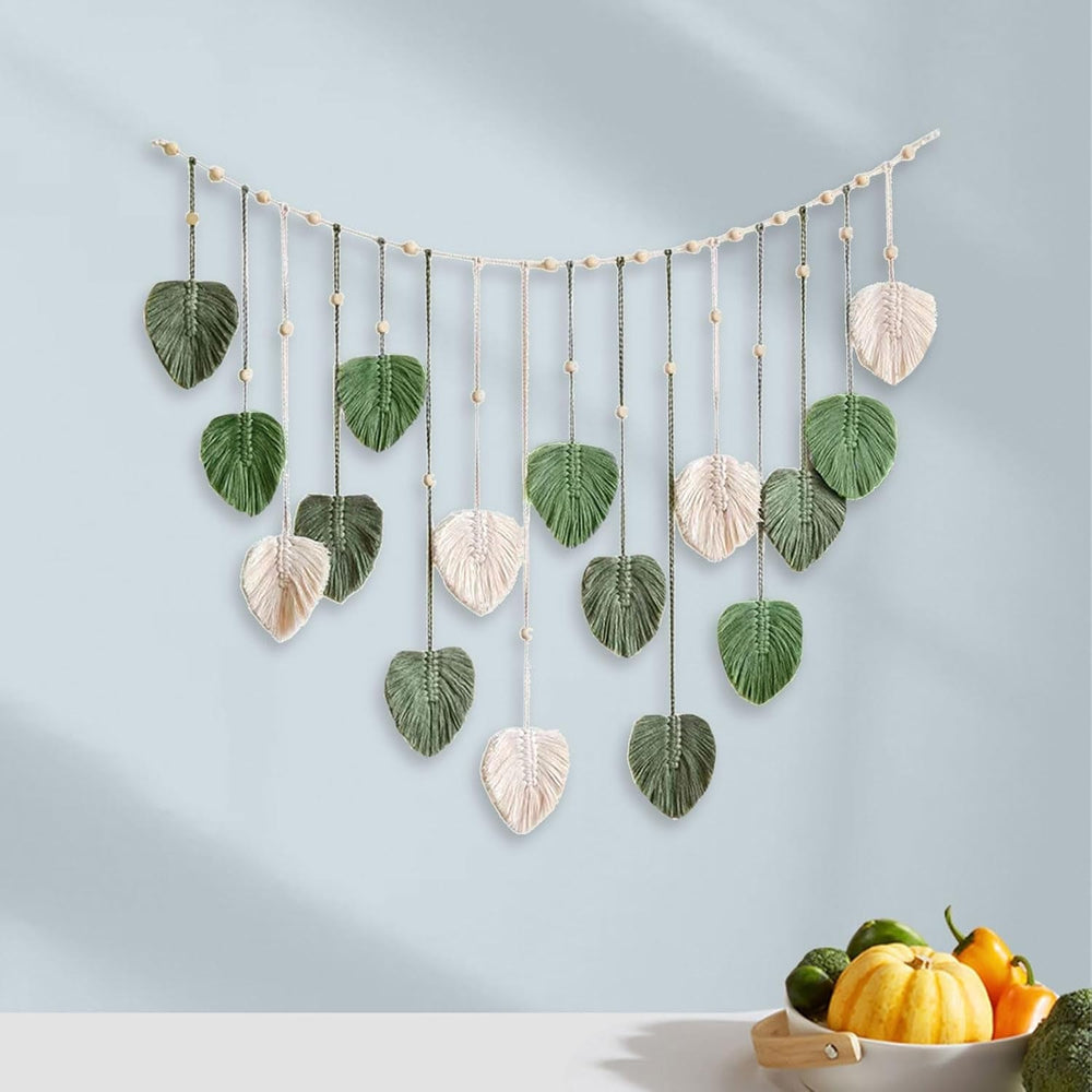 Grande tapisserie feuilles tissées pour chambre de bébé femme Accueil - Accessoires et Décoration Naty Shop