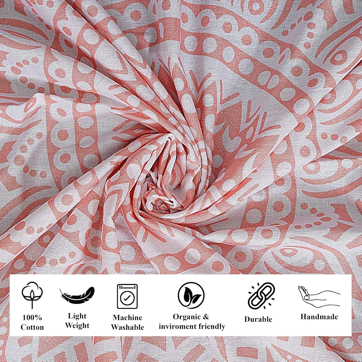 Meuble tapisserie mandala rose finesse Maison - Accessoires et Décoration Naty Shop