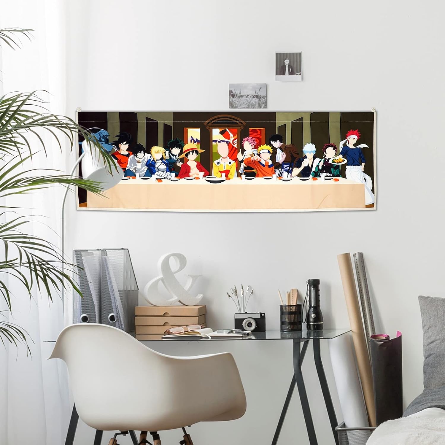 Tapisserie suspendue toile art mural peinture personnages d'anime Maison - Accessoires et décorations Naty Shop