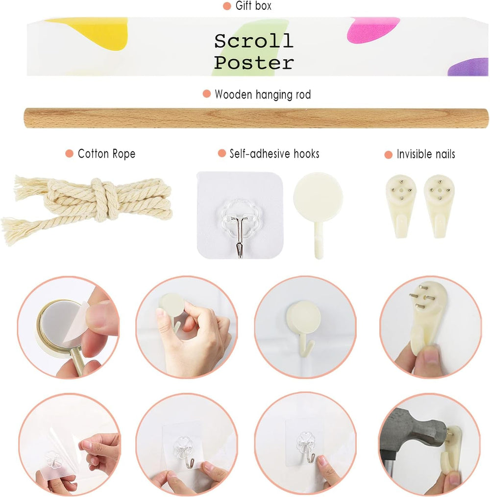 Tapisserie à suspendre toile art mural peinture personnages japonais Maison - Accessoires et Décorations Naty Shop