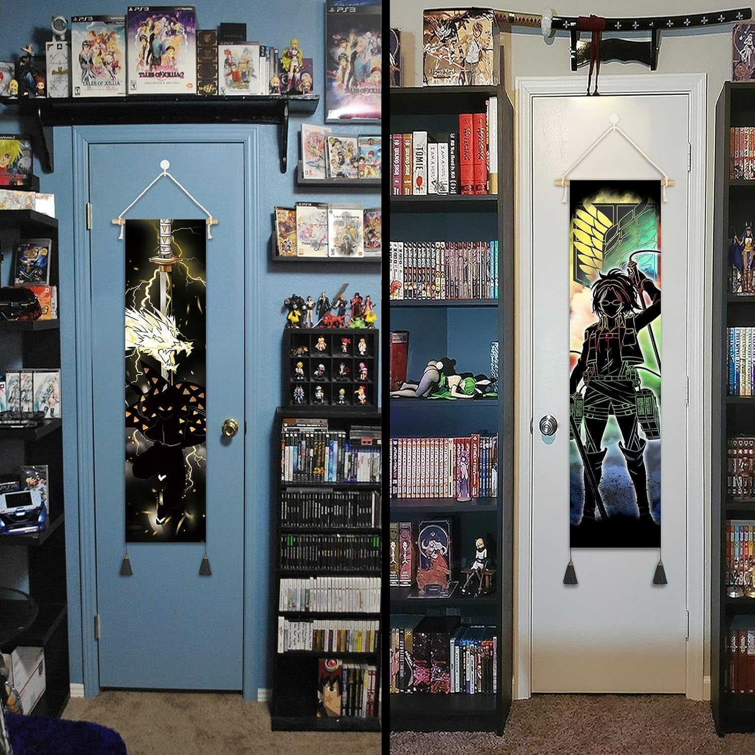 Tapisserie à suspendre toile art mural peinture personnages japonais Maison - Accessoires et Décorations Naty Shop