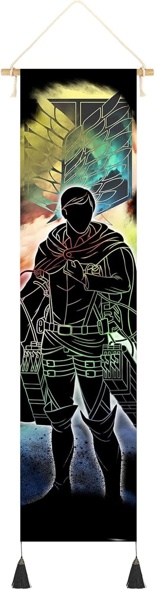 Tapisserie suspendue toile art mural peinture personnages japonais Maison - Accessoires et Décorations Naty Shop Stil-A