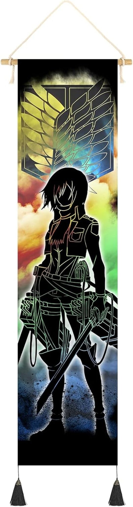 Tapisserie suspendue toile art mural peinture personnages japonais Maison - Accessoires et Décorations Naty Shop Stil-E