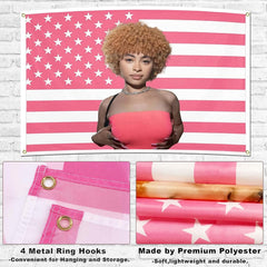 Tapiserie ice spice flag pink steaguri Casa - Accesorii si Decoratiuni Naty Shop