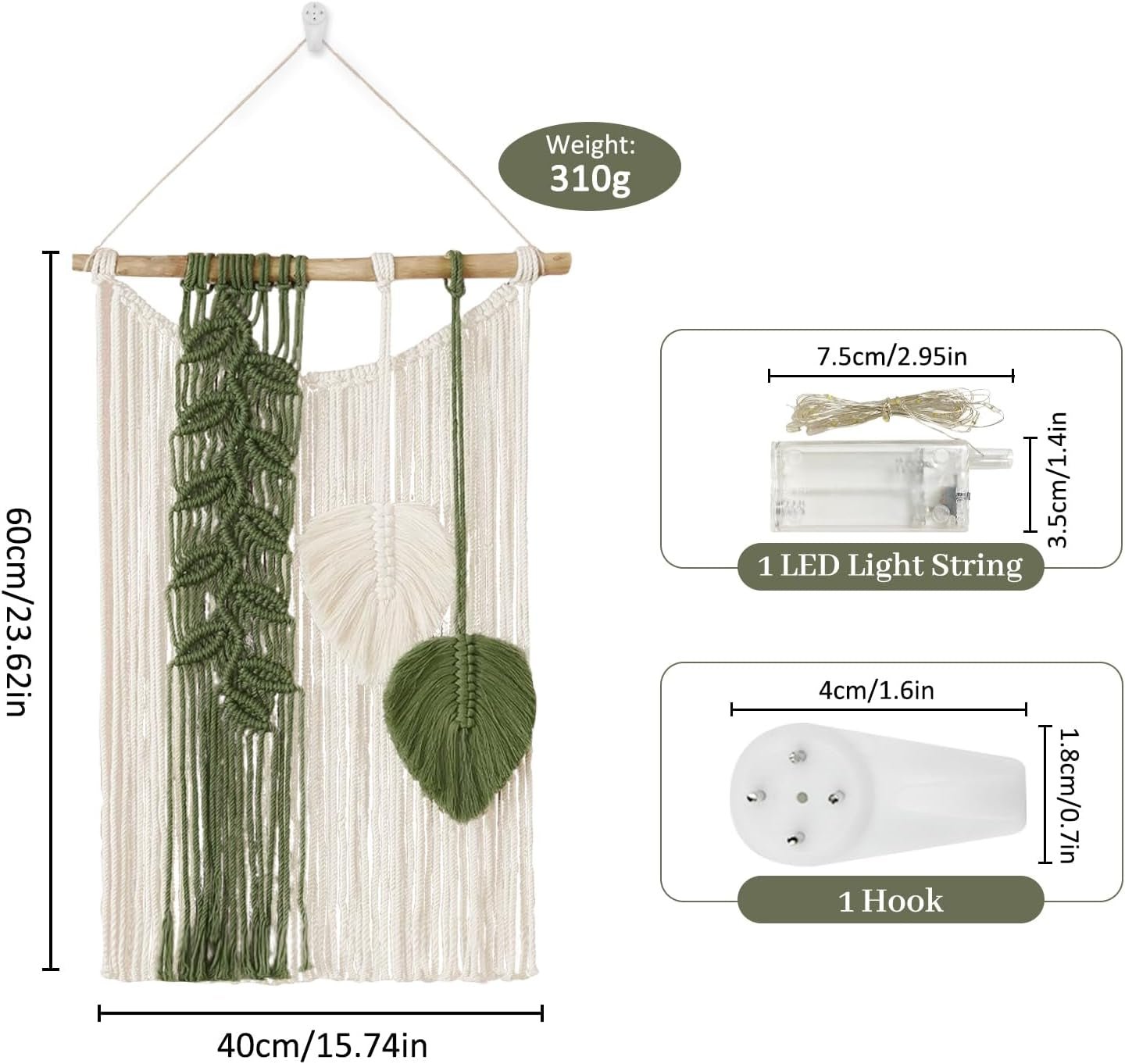 Tapisserie ihonyi tissée à la main tapisserie à franges sic Accueil - Accessoires et Décorations Naty Shop