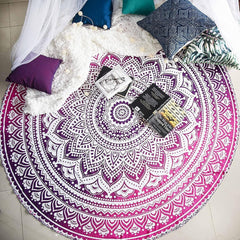 Serviette de plage tapisserie Inde ronde mandala hippie grande Maison - Accessoires et Décorations Naty Shop Default Title