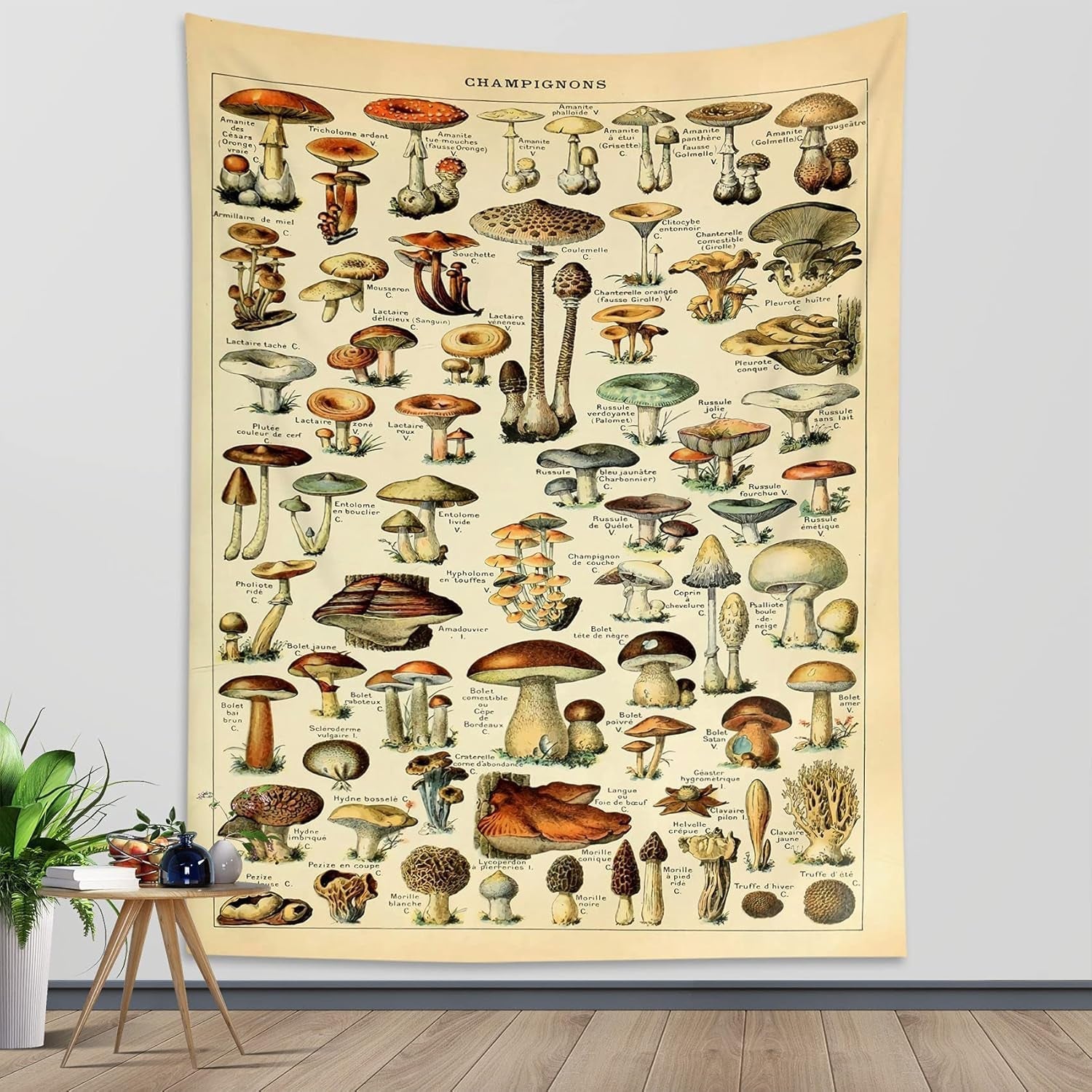 Tapisserie japonaise toile fleurs de cerisier rouge soleil mur Maison - Accessoires et Décorations Naty Shop Multi 12 235L X 180B Cm