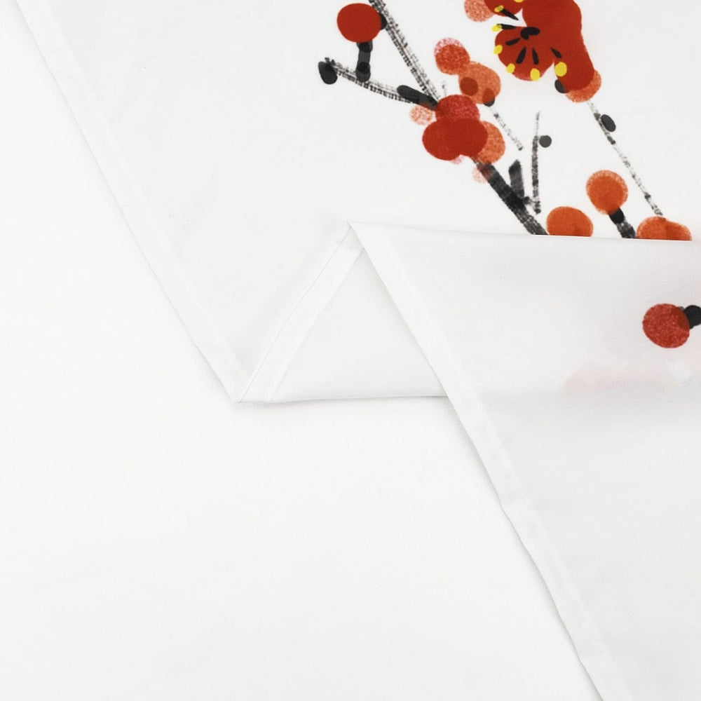 Tapisserie japonaise toile fleurs de cerisier rouge soleil mur Maison - Accessoires et Décorations Naty Shop