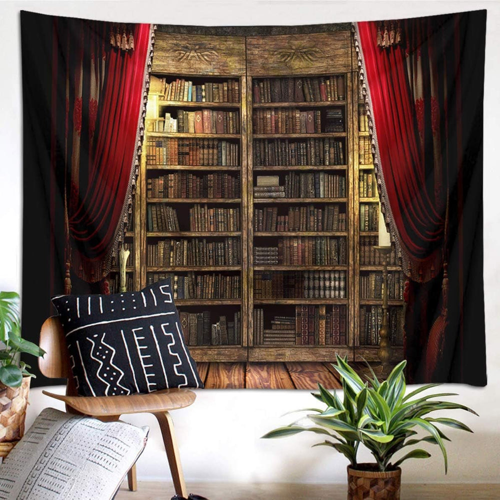 Tapisserie japonaise toile fleurs de cerisier rouge soleil mur Maison - Accessoires et Décorations Naty Shop Multi 08 150L X 130B Cm