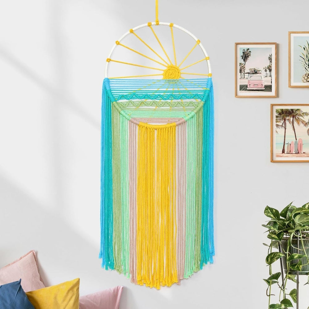 Lomohoo dreamcatcher tapisserie soleil motif arc-en-ciel tapisserie Accueil - Accessoires et Décorations Naty Shop Sunset