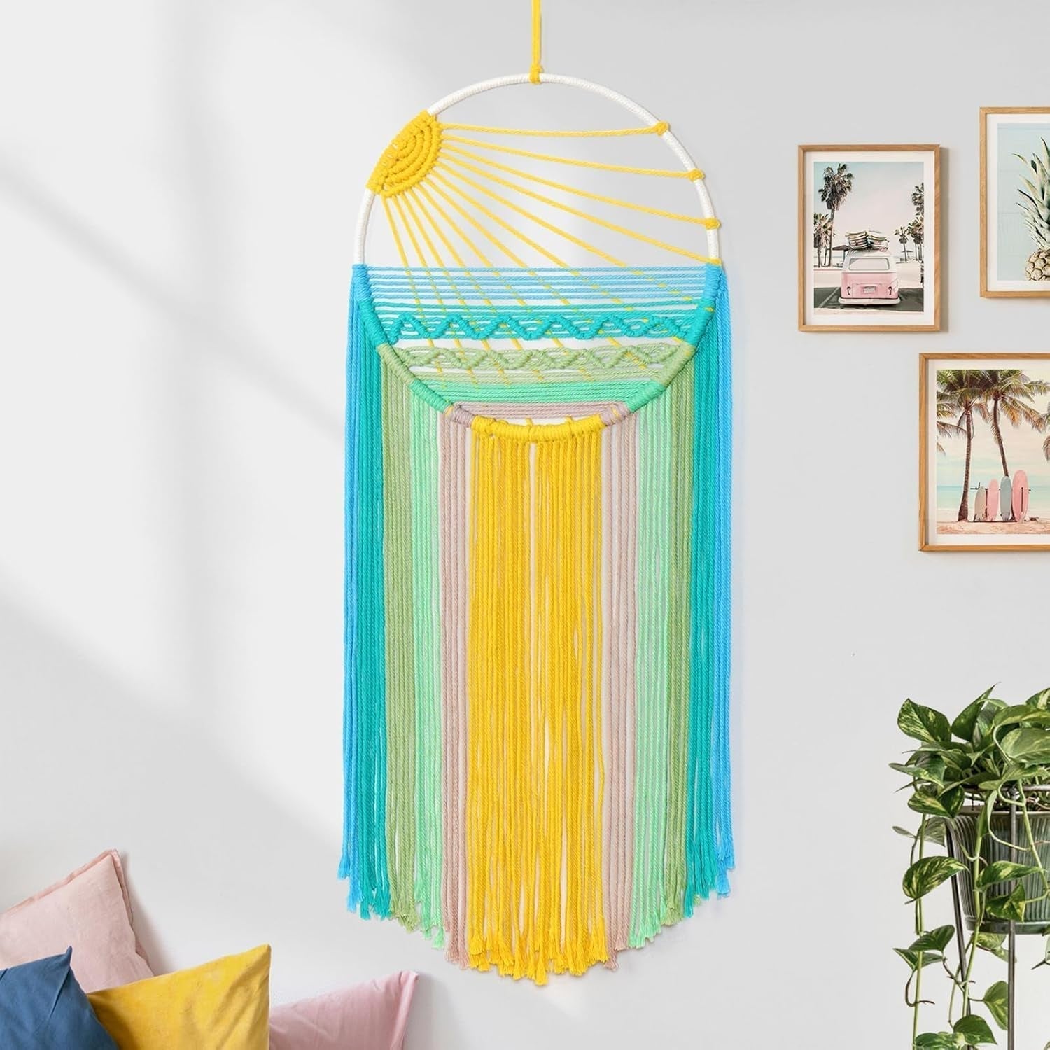 Lomohoo dreamcatcher tapisserie motif soleil arc-en-ciel tapisserie Accueil - Accessoires et Décorations Naty Shop Sunrise