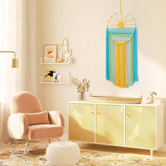Tapisserie lomohoo dreamcatcher tapisserie motif soleil chambre arc-en-ciel Maison - Accessoires et Décorations Naty Shop