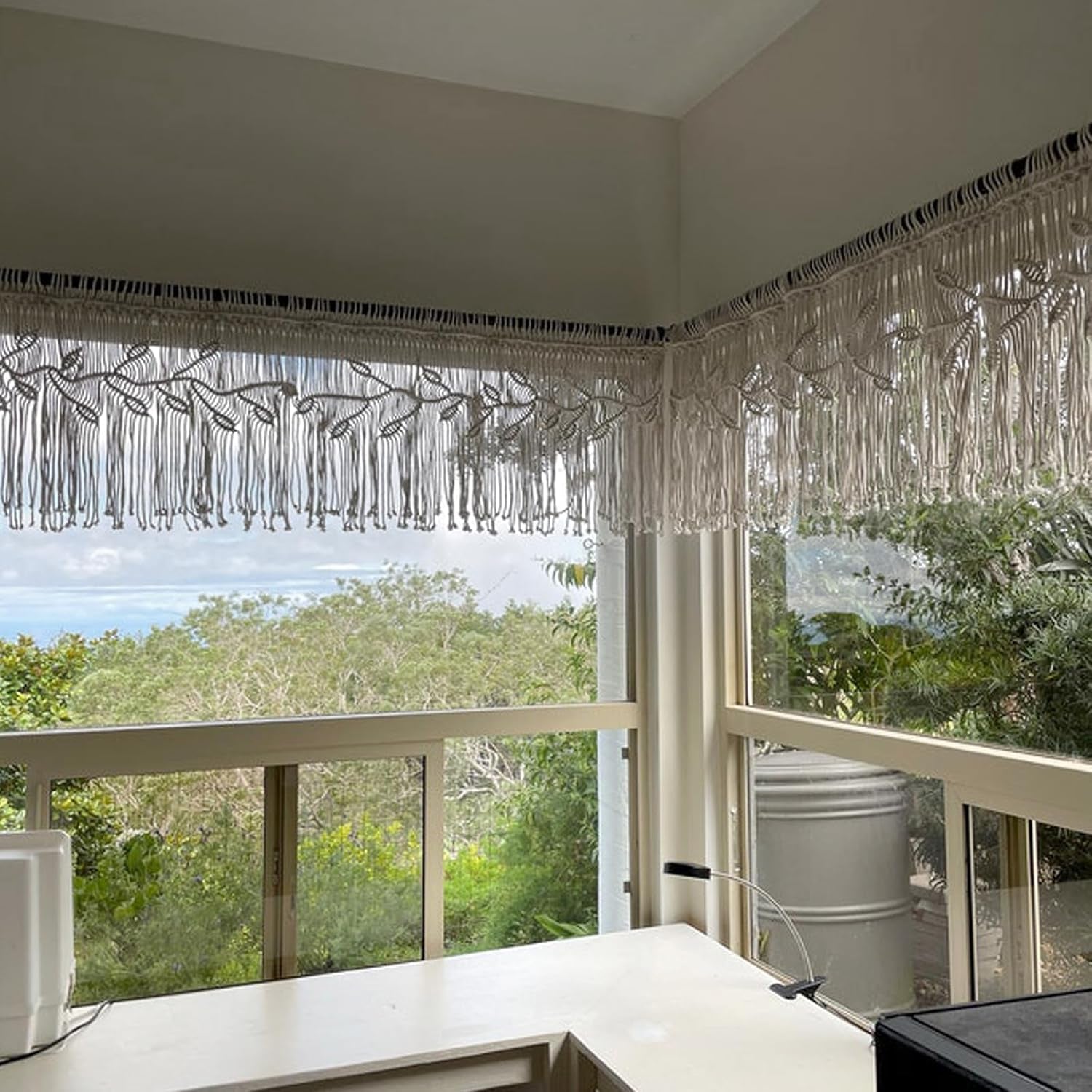 Rideau de porte tapisserie tissé ivoire Accueil - Accessoires et Décorations Naty Shop