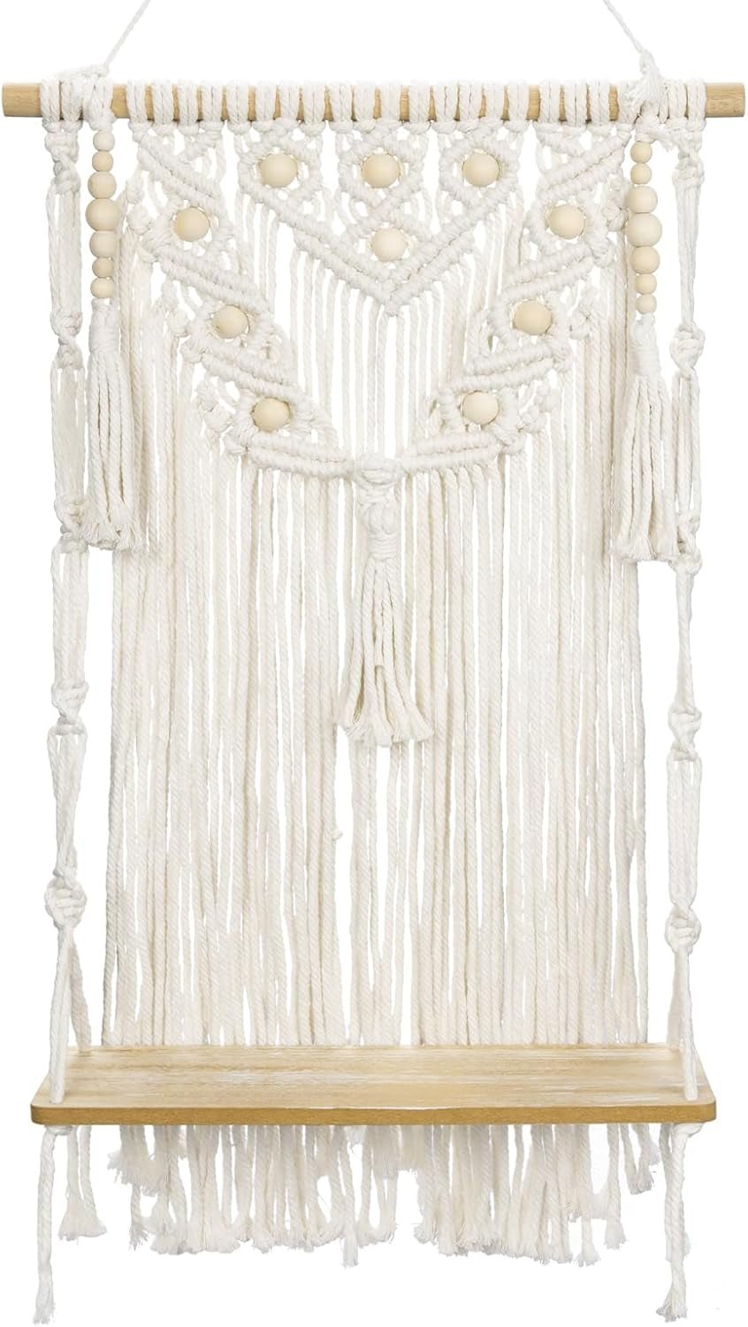 Etagère bougeoir en verre tapisserie réalisée par Casa - Accessoires et Décorations Naty Shop Bleu