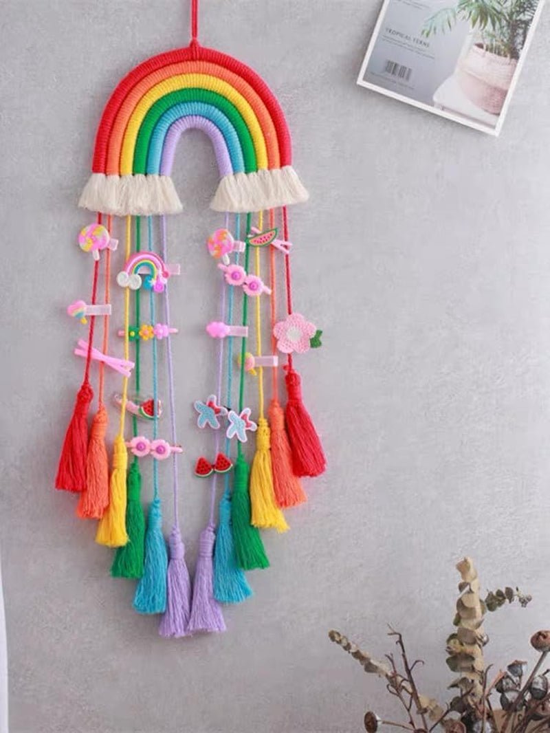 Tapiserie rainbow decorare funie bumbac curcubeu Casa - Accesorii si Decoratiuni Naty Shop