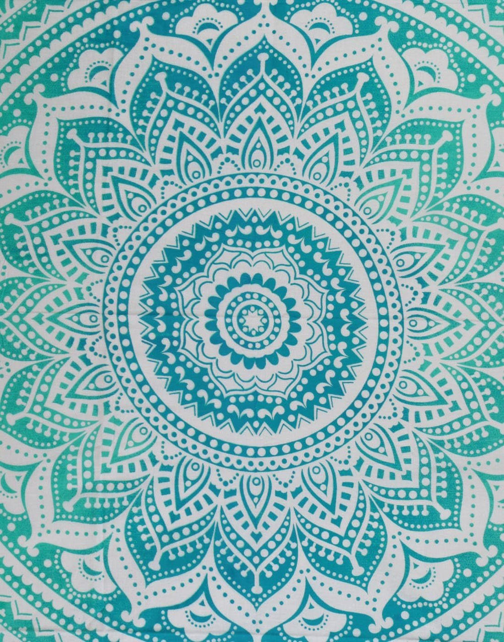 Tapisserie rajrang mandala coton grand vert Accueil - Accessoires et Décoration Naty Shop