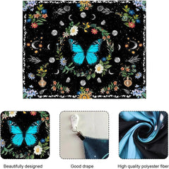 Tapisserie tapisserie papillons verts tissu brossé Accueil - Accessoires et Décorations Naty Shop