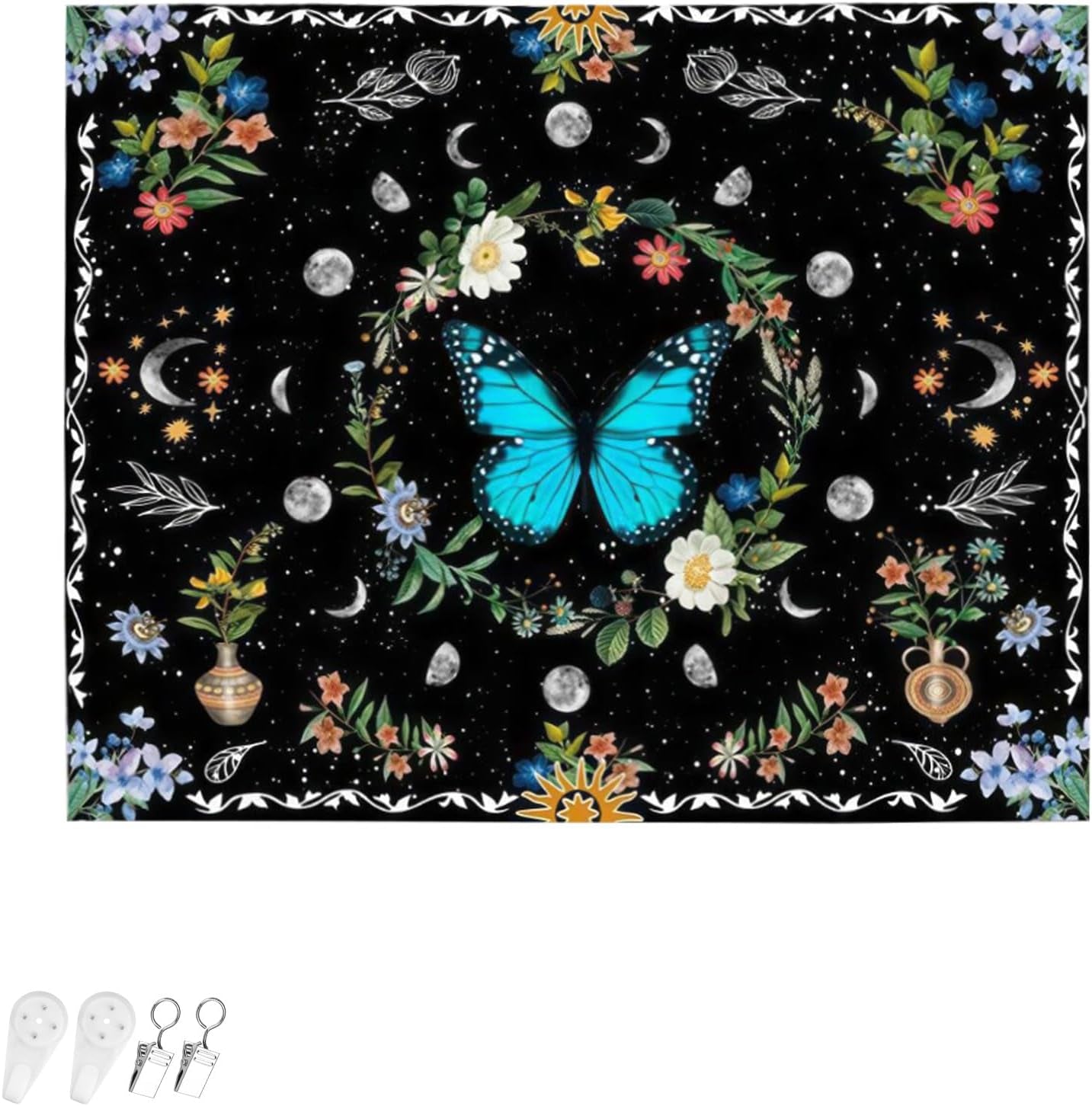 Tapiserie tapiterie fluturi verzi tesatura periata Casa - Accesorii si Decoratiuni Naty Shop Fluture verde