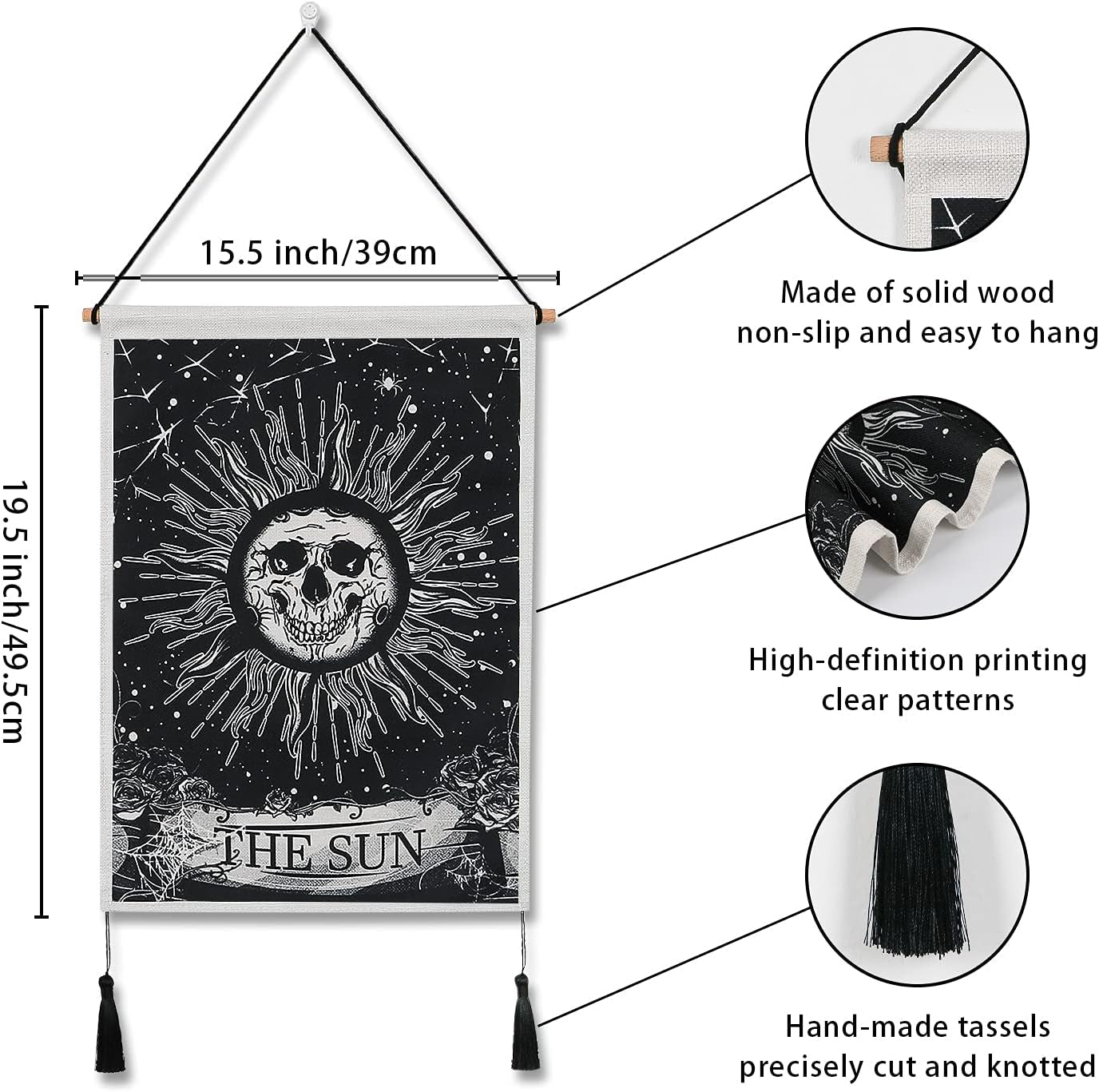 tapisserie Weldomcor tarot crâne coucher de soleil Accueil - Accessoires et Décorations Naty Shop