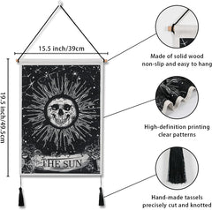 tapisserie Weldomcor tarot crâne coucher de soleil Accueil - Accessoires et Décorations Naty Shop