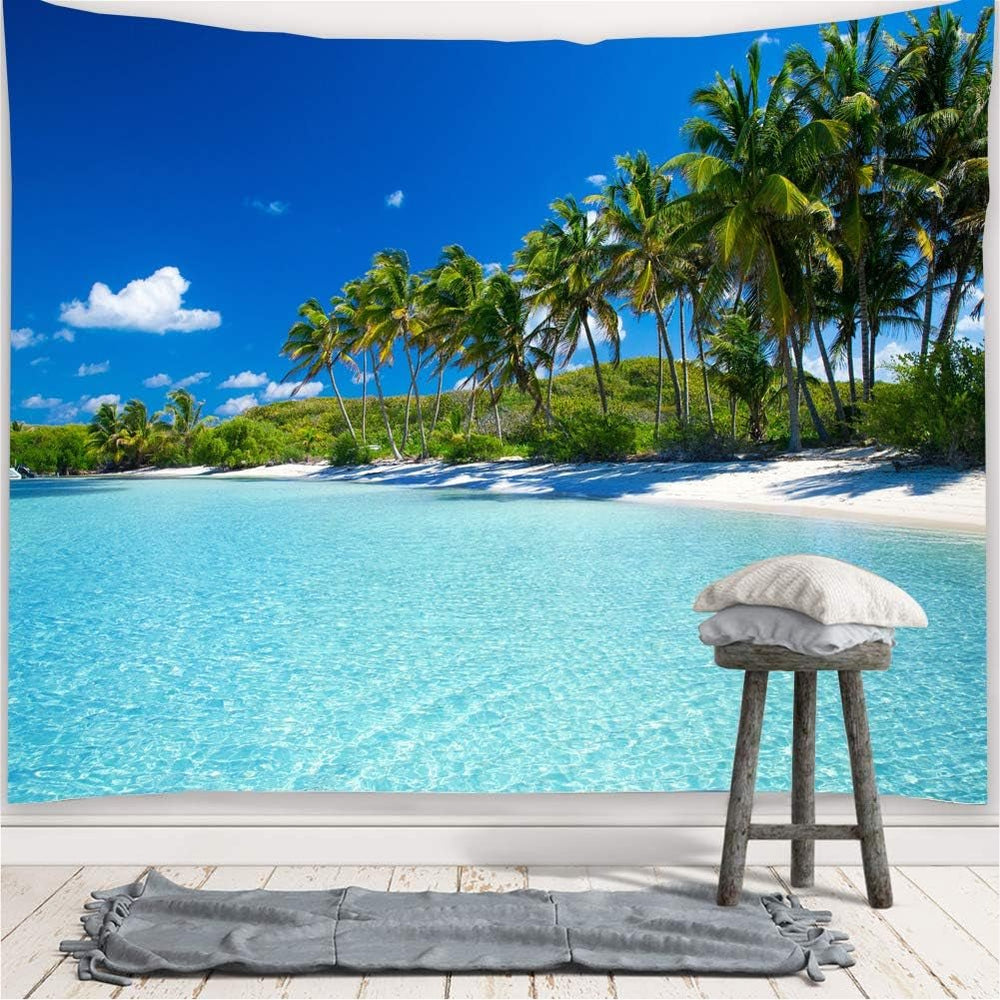 Tapisserie Yisure plage paysage tropical Maison - Accessoires et Décorations Naty Shop
