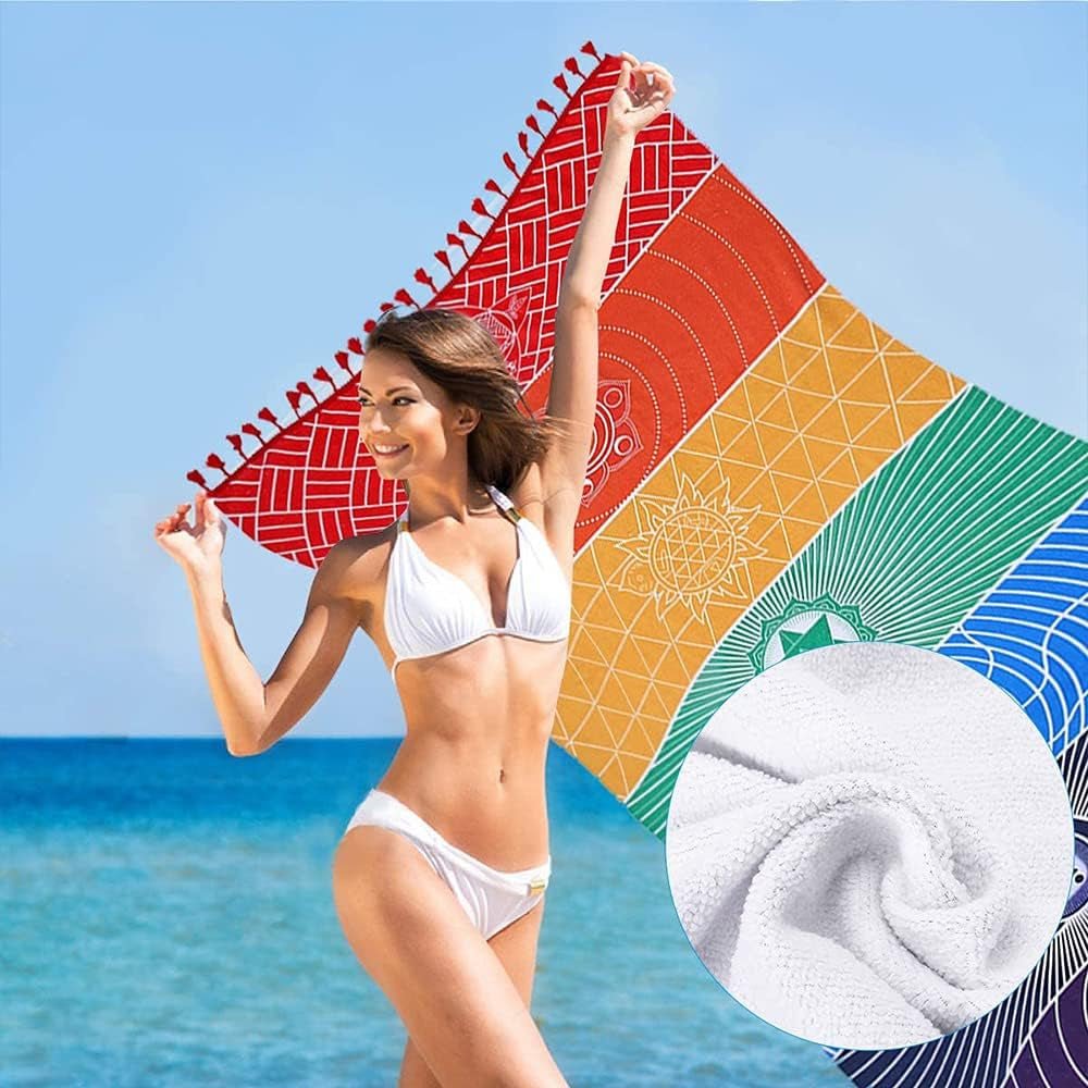 Tapiserie yoga meditation seven chakra hippie Casa - Accesorii si Decoratiuni Naty Shop