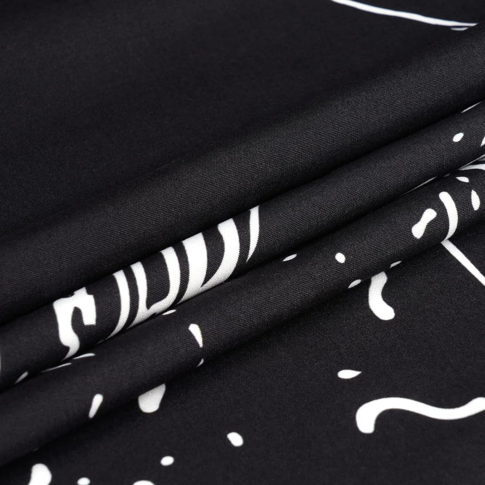 Tapisserie yrendenge crâne humain noir blanc Accueil - Accessoires et Décoration Naty Shop