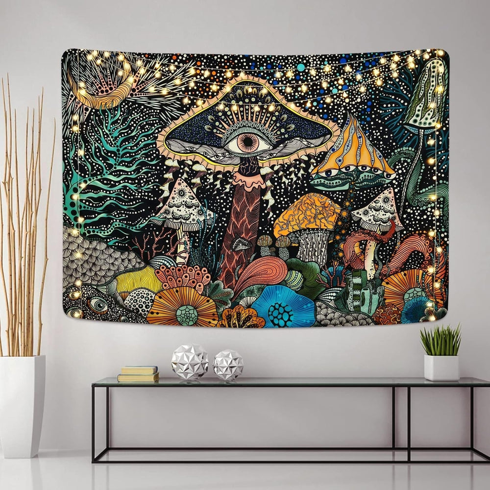Tapisserie yrendenge yeux de champignon tissu mural créatures marines Maison - Accessoires et Décorations Naty Shop
