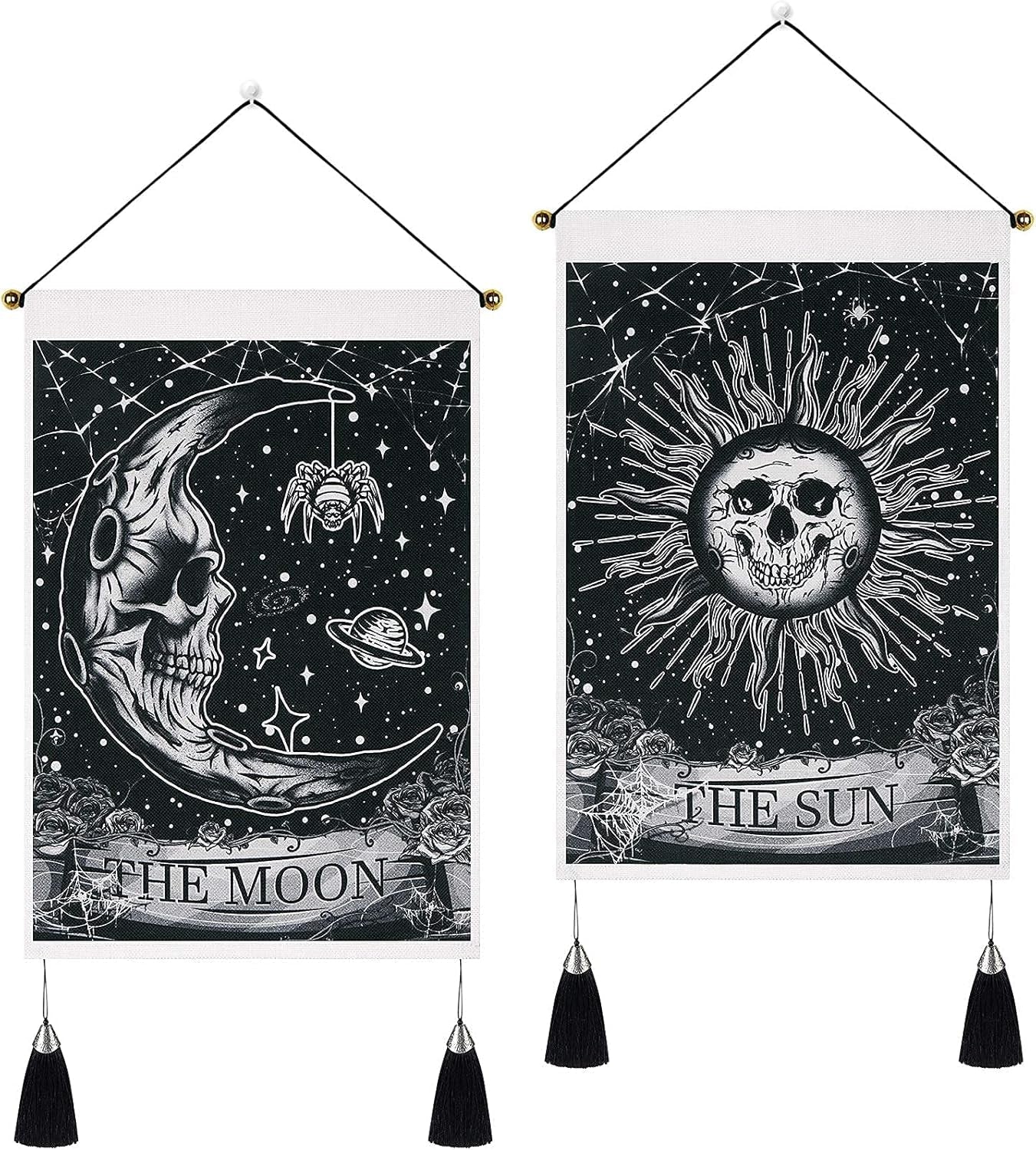 Tapiserie yugarlibi 2pcs tapiserii mici hanging luna soarele Casa - Accesorii si Decoratiuni Naty Shop Gotic 35X50 Cm