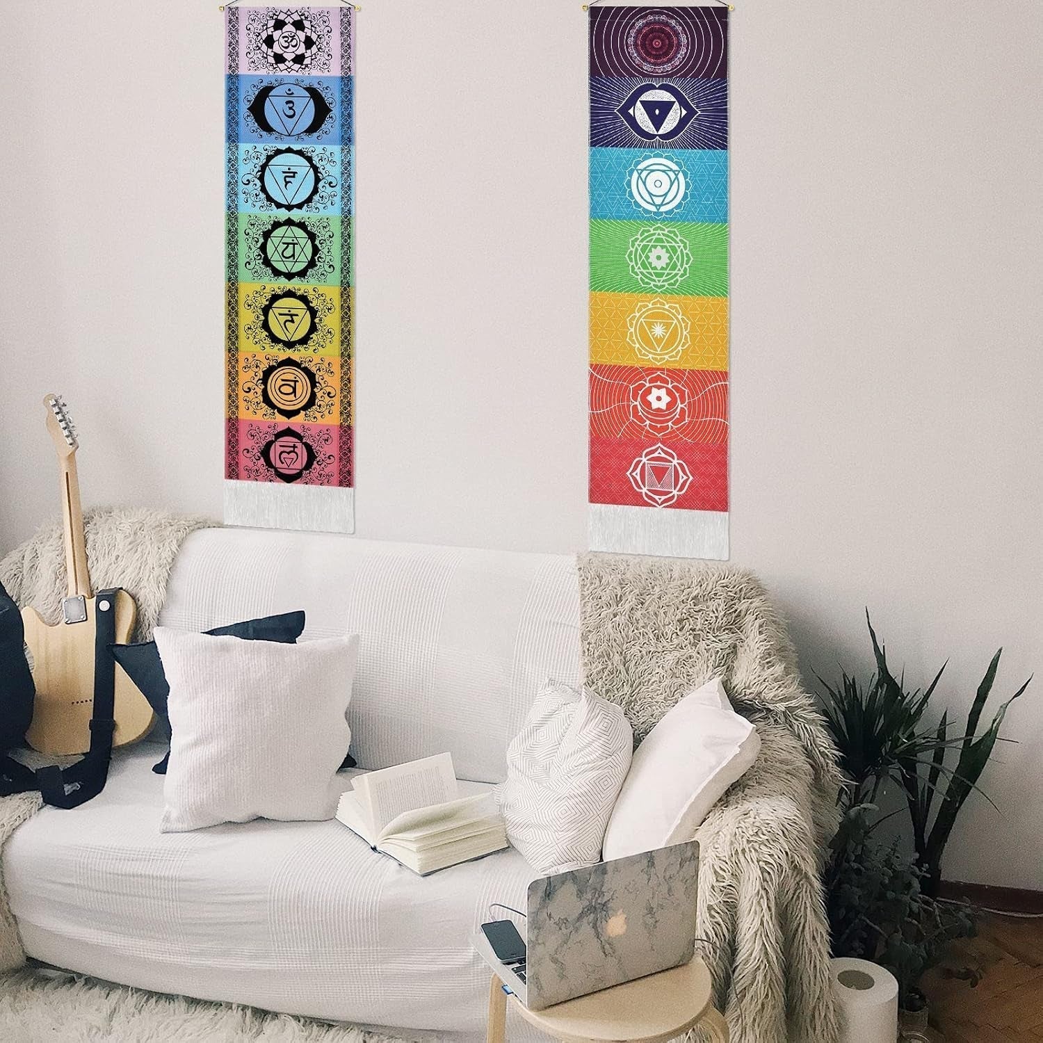 Tapisserie yugarlibi ensemble à suspendre chakra méditation yoga trippy Maison - Accessoires et Décorations Naty Shop
