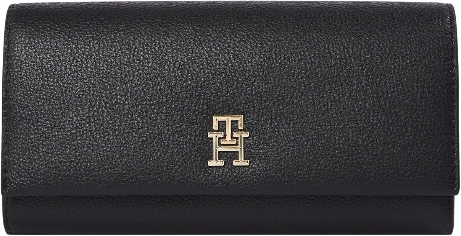 Tommy Hilfiger Aw0aw17267 Portefeuille Femme Naty Shop Noir (Noir) Taille Unique