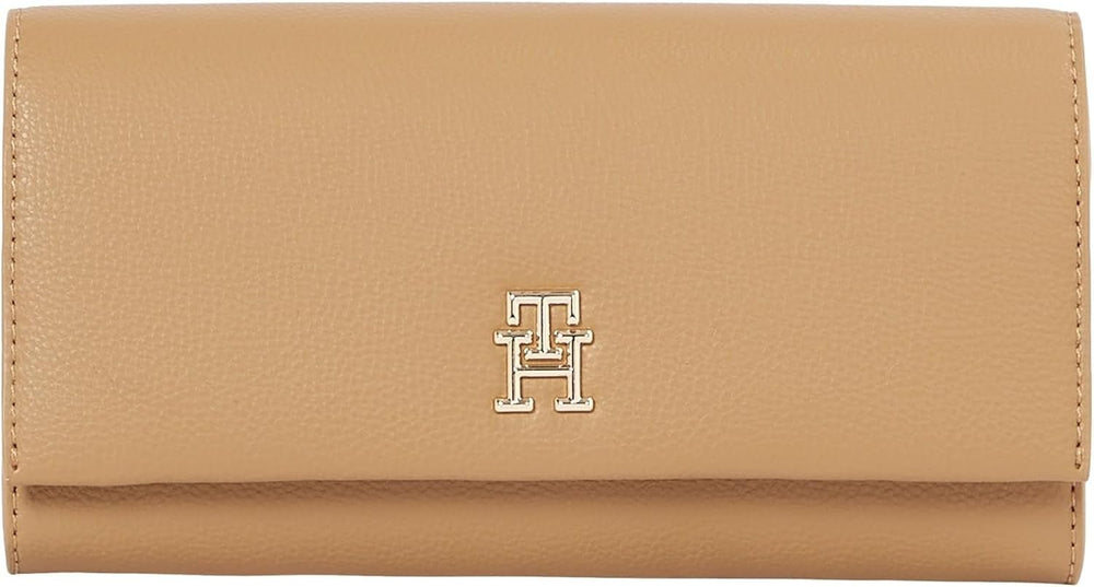 Tommy Hilfiger Aw0aw17267 Femmes Portefeuille Femmes Naty Shop Kaki (Safari Canvas) Os